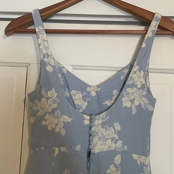 Reformation Reverie Floral Maxi Back Slit Dress size 0 - Picture 8 of 14